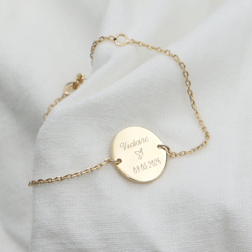 bracelet-colombe-personnalise-plaque-or