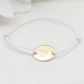 Bracelet Médaille Colombe Argent 925 ou Plaqué Or 18K – Gravure prénom Communion
