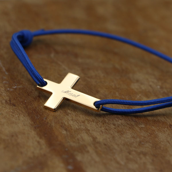 bracelet-croix-plate-plaque-or-gravure-prenom-garçon-homme