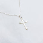 collier croix argent