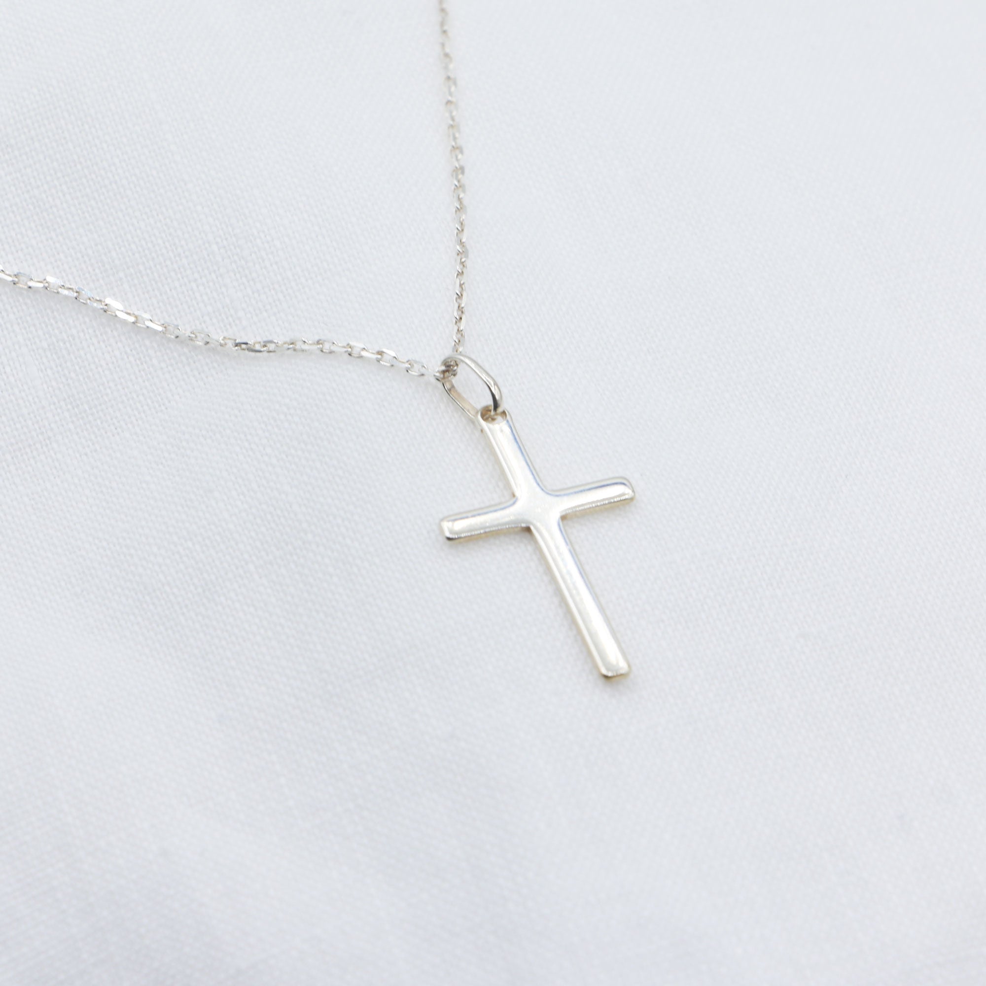 collier croix argent