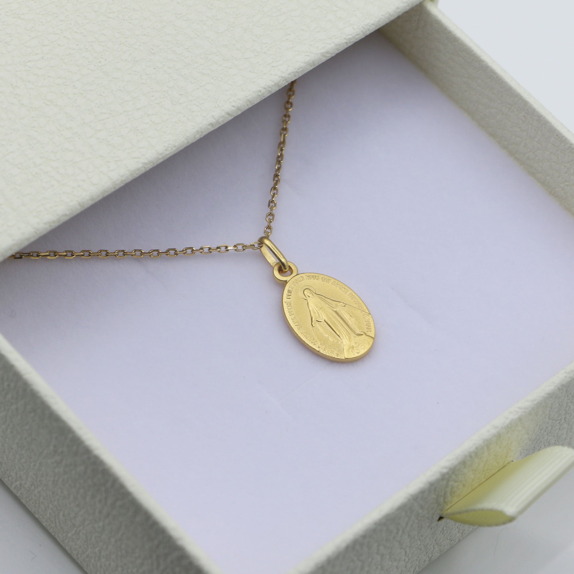 Collier Vierge Miraculeuse plaqué or 18 carats