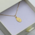 Collier Vierge Miraculeuse plaqué or 17 mm 
